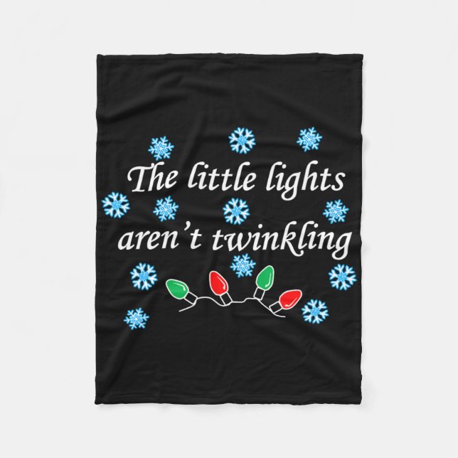 Die kleinen Lichter sind nicht winkelnd Weihnachte Fleecedecke (Vorderseite)