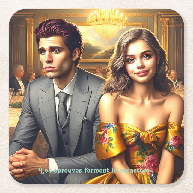 - Die kleinen Wunder des Lebens Rechteckiger Pappuntersetzer (Vorderseite)