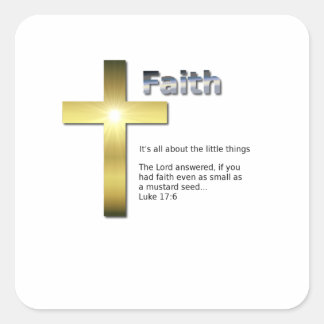 Die Kleinigkeiten Quadratischer Aufkleber