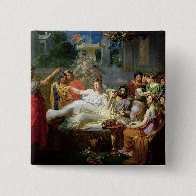 Die Klinge von Damocles Button (Vorderseite)