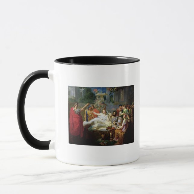 Die Klinge von Damocles Tasse (Links)