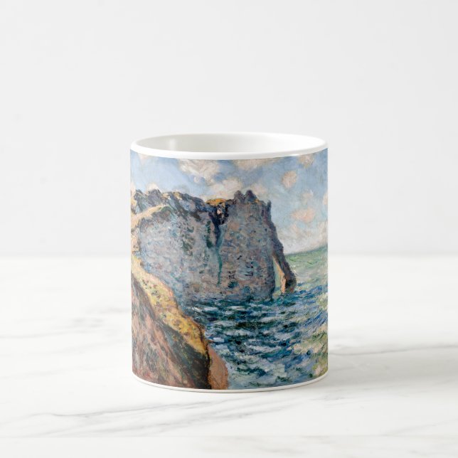 Die Klippe vom Aval, Monet Kaffeetasse (Mittel)