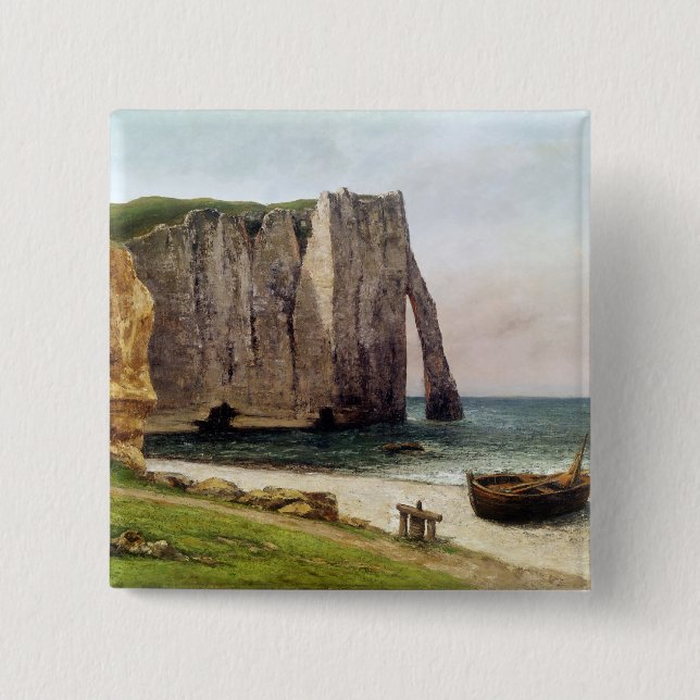 Die Klippen bei Etretat, 1869 Button (Vorderseite)