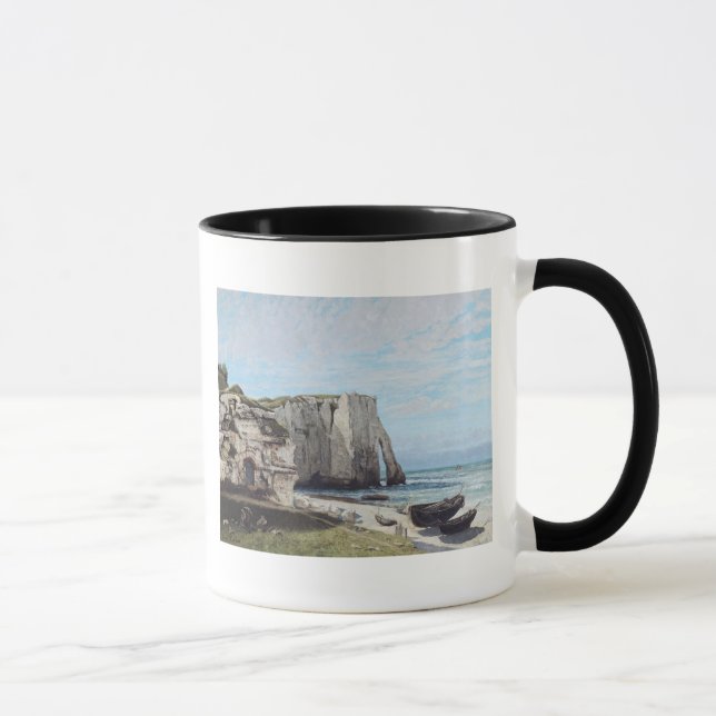 Die Klippen bei Etretat nach dem Sturm, 1870 Tasse (Rechts)