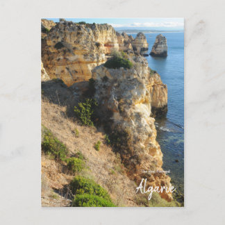 Die Klippen der Algarve, Portugal Postkarte