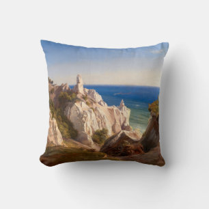 Die Klippen der Insel Mon von Louis Gurlitt Kissen