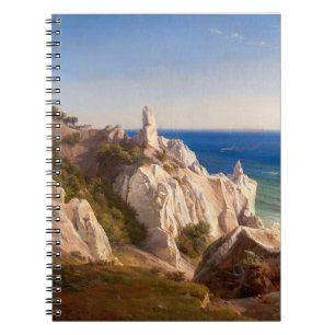Die Klippen der Insel Mon von Louis Gurlitt Notizblock