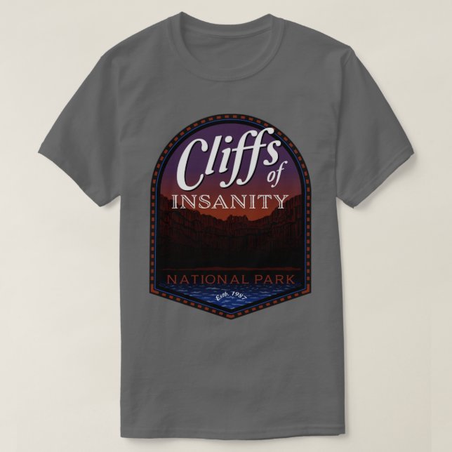 Die Klippen der Wahnsinn T-Shirt (Design vorne)