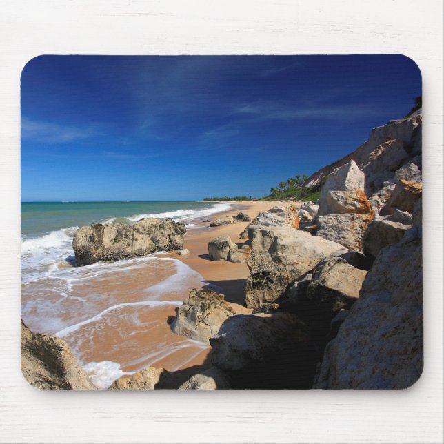 Die Klippen in Strand Rios DA Barra Mousepad (Vorne)
