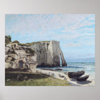 Die Klippen von Etretat nach dem Sturm von 1870