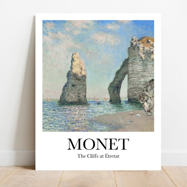 Die Klippen von Étretat von Claude Monet Poster (
Monet "The Cliffs at Étretat" poster. Impressionist masterpiece, ocean cliffs bathed in light)