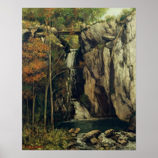 Die Kluft bei Conches, 1864 Poster (Vorne)