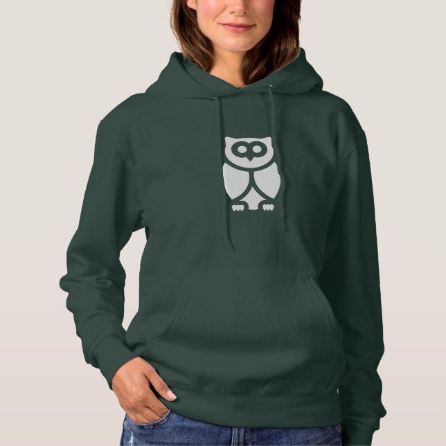 Die kluge Eule Hoodie (Vorderseite)