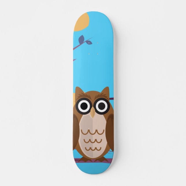 Die kluge Eule Skateboard (Vorne)
