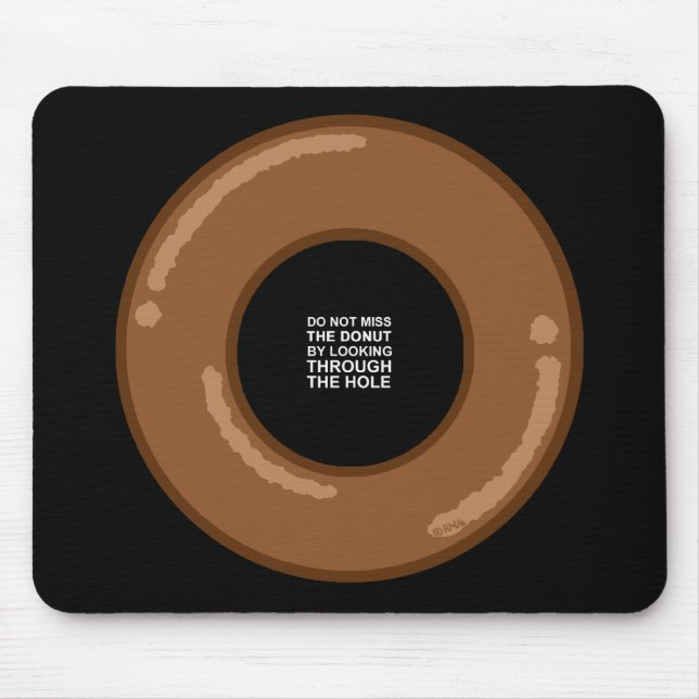 Die Klugheit des Krapfens Mousepad (Vorne)