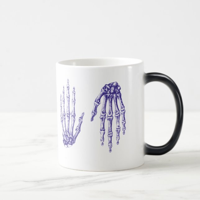 Die Knochen der menschlichen Hand Verwandlungstasse (Rechts)