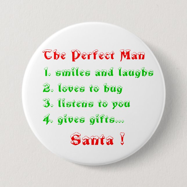 Die Knöpfe des perfekten Mannes Button (Vorderseite)