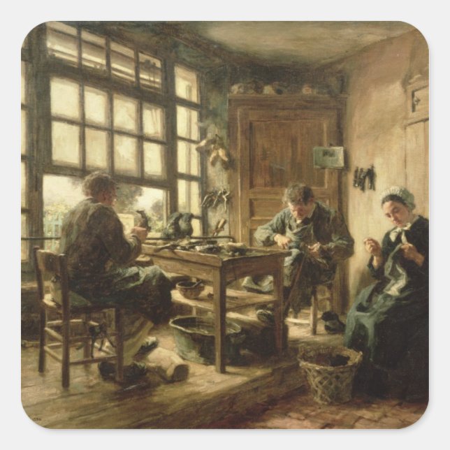 Die Kobler, 1880 Quadratischer Aufkleber (Vorderseite)