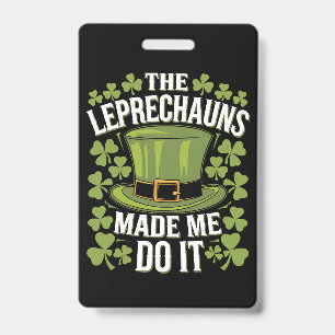 Die Kobolde haben mich dazu gebracht St. Patrick's Ausweis