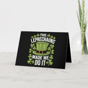 Die Kobolde haben mich dazu gebracht St. Patrick's Dankeskarte