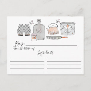 Die Kochkarte aufbewahren Postkarte