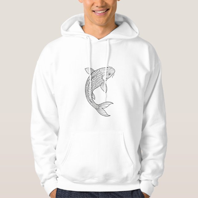 Die Koi-Klinge Hoodie (Vorderseite)