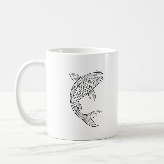 Die Koi-Klinge Kaffeetasse (Links)