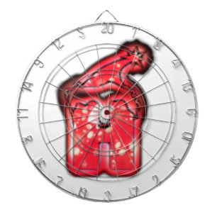 Die Kollektion Moderne Weihnachtsmannmütze. Dartscheibe