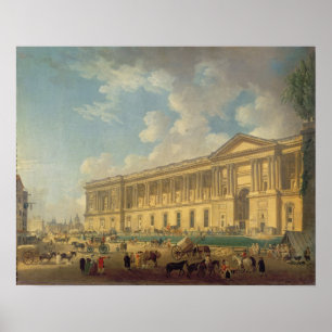 Die Kolonnade des Louvre um 1770 Poster