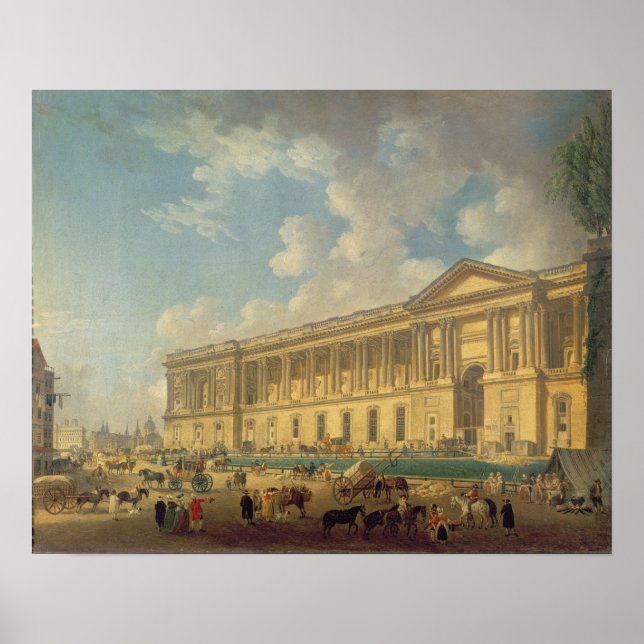 Die Kolonnade des Louvre um 1770 Poster (Vorne)