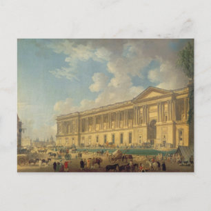 Die Kolonnade des Louvre um 1770 Postkarte