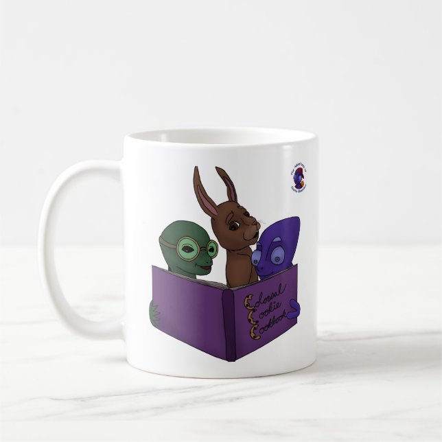 Die kolossale Plätzchen-Kochbuch-Tasse Tasse (Links)