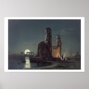 Die Kolosse von Memnon, Thebes, einer von 24 Poster