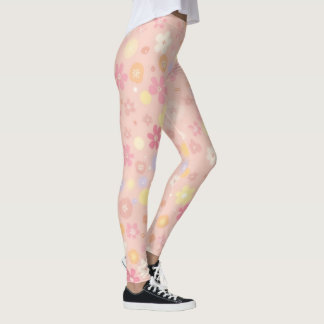 Die Kombination aus Rosa und Blume ist wunderschön Leggings