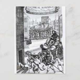 Die komische Romantik von Paul Scarron Postkarte
