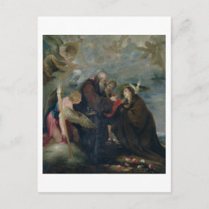 Die Kommunion der St. Rose von Viterbo (Die Jungfr Postkarte