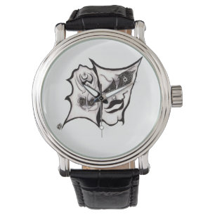 Die Komödie der Tragödie-Kunst-Armbanduhr Armbanduhr