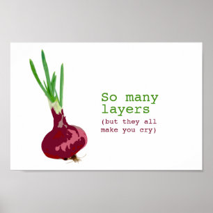 Die komplizierte Zwiebel Poster
