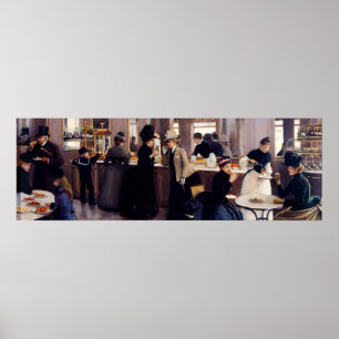 Die Konditorei Gloppe auf den Champs-Elysees Poster