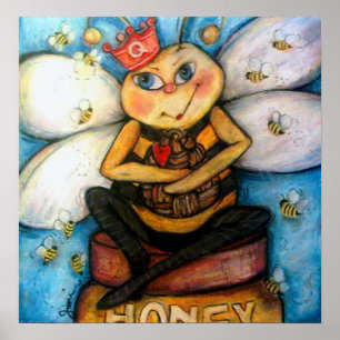 Die Königin B des Bienenstocks Poster