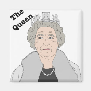 Die Königin der Englischabgabe Englands Elizabeth Magnet