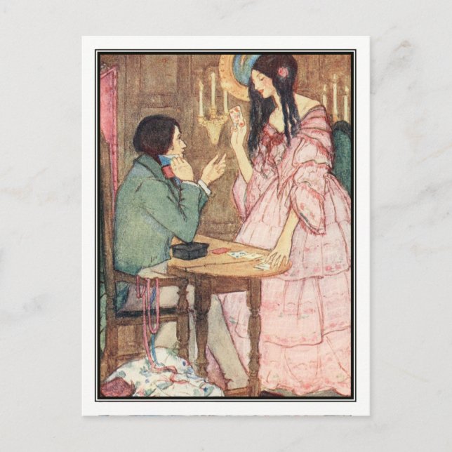 Die Königin der Herzen von Florenz Harrison Postkarte (Vorderseite)