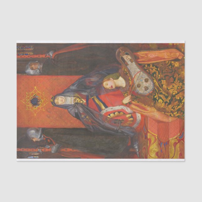 Die Königin der Spades by Byam Shaw Seidenpapier (Vorderseite)