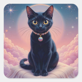 Die Königin des Schwarzen Katapults Quadratischer Aufkleber