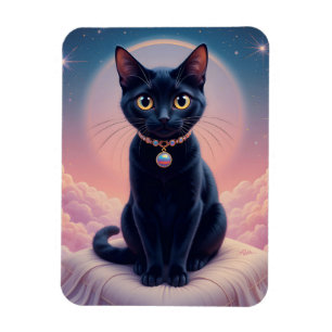 Die Königin des schwarzen Katzenhimmels Magnet