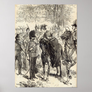 Die Königin, die Victoria Crosses verteilt Poster