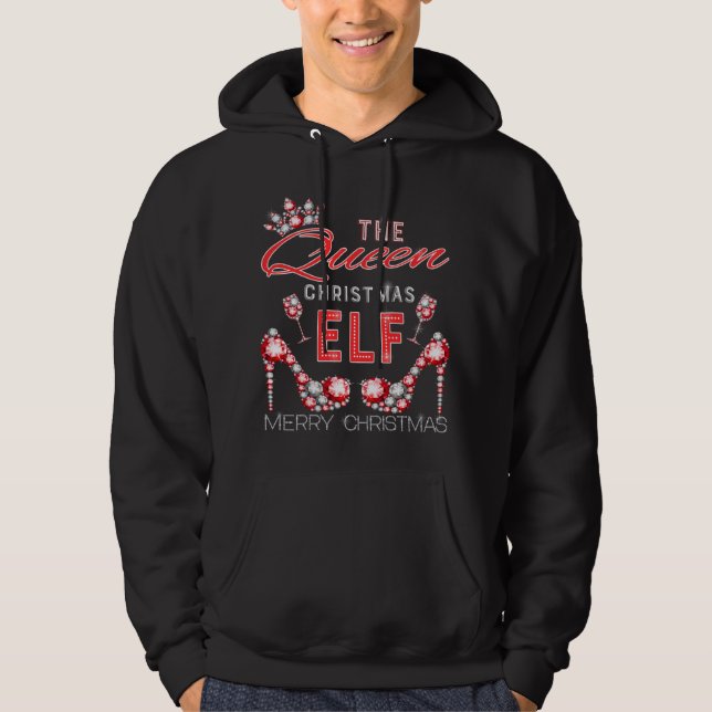 Die Königin-Elf-Komposition zu Weihnachten Hoodie (Vorderseite)