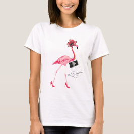 Die Königin hat den klassischen Chic Pink Flamingo T-Shirt