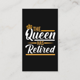 Die Königin hat einen weiblichen Familienpensionär Visitenkarte