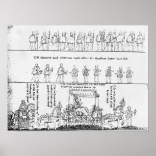 Die Königin in ihrer Kluft Poster